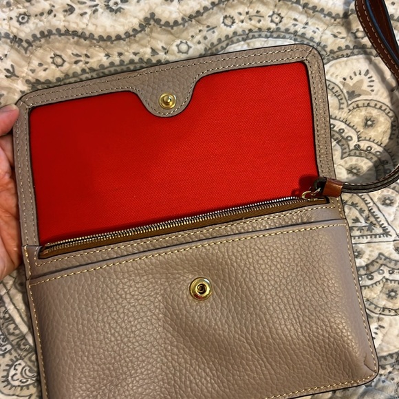 Dooney and Burke zippered pouch wristlet - Picture 2 of 12